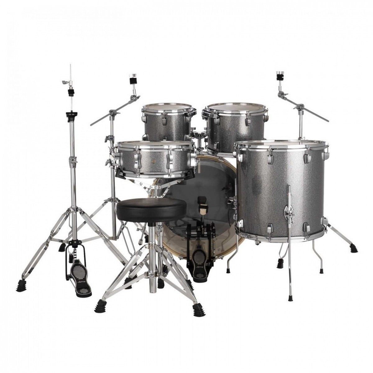 Ludwig Evolution 22'' 5pc Drum Kit w/Cymbals, Platinum